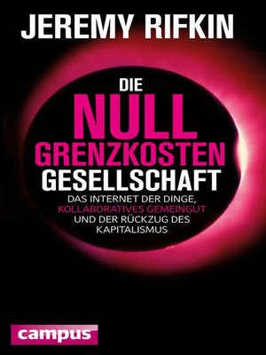 cover image of Die Null-Grenzkosten-Gesellschaft